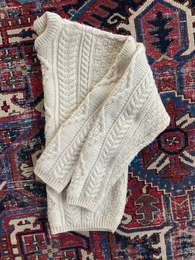 Vintage Fishermen's Sweater - Diamonds & Rust