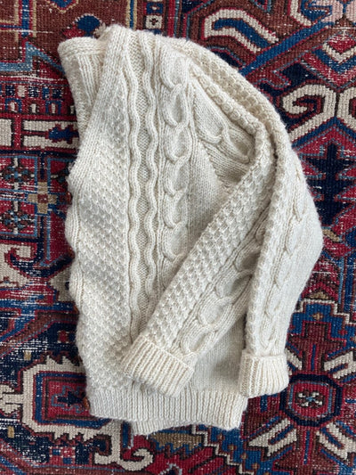 Vintage Fishermen's Sweater - Diamonds & Rust