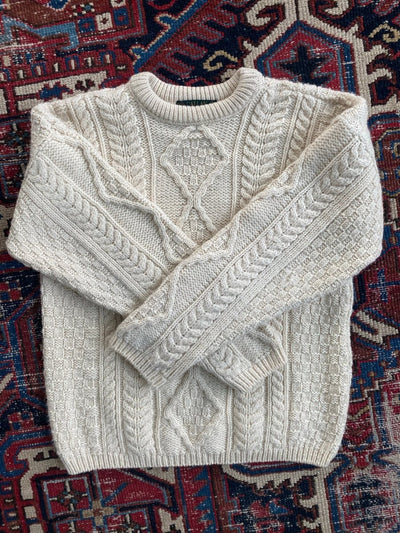 Vintage Fishermen's Sweater - Diamonds & Rust