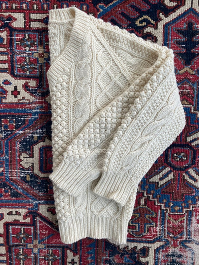 Vintage Fishermen's Sweater - Diamonds & Rust