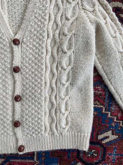 Vintage Fishermen's Sweater - Diamonds & Rust
