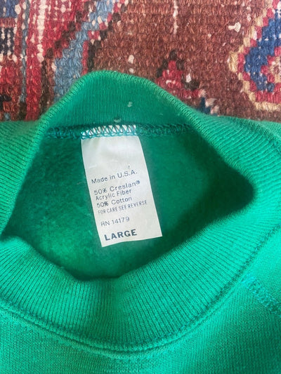 Vintage Green Shamrock Crewneck - Diamonds & Rust