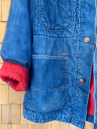 Vintage Madewell Quilt Lined Chore Coat - Diamonds & Rust