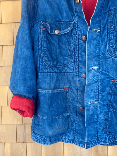 Vintage Madewell Quilt Lined Chore Coat - Diamonds & Rust