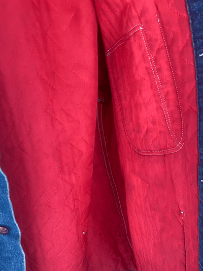 Vintage Madewell Quilt Lined Chore Coat - Diamonds & Rust