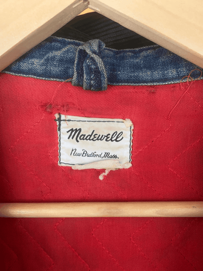 Vintage Madewell Quilt Lined Chore Coat - Diamonds & Rust