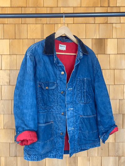 Vintage Madewell Quilt Lined Chore Coat - Diamonds & Rust