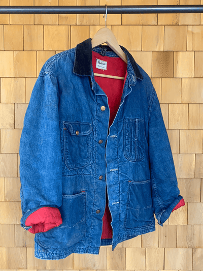 Vintage Madewell Quilt Lined Chore Coat - Diamonds & Rust
