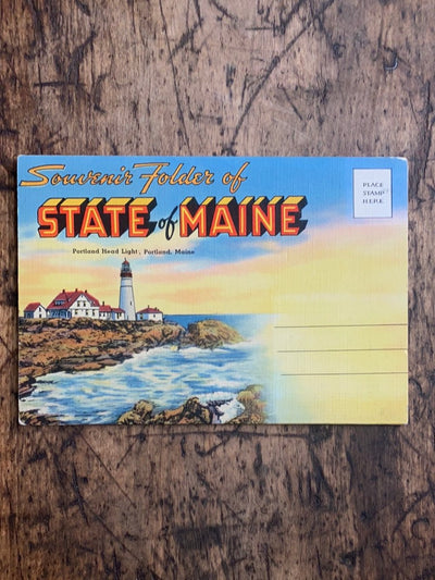Vintage MAINE Post Cards - Diamonds & Rust