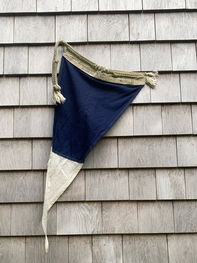 Vintage Nautical "Second Repeater” Signal Flag - Diamonds & Rust