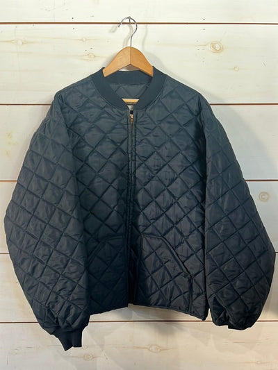 Vintage Navy Blue Liner Coat - Diamonds & Rust