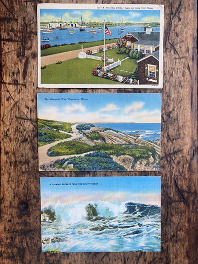 Vintage Oqunquit, Maine Post Card - Diamonds & Rust