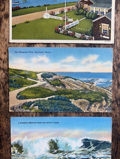 Vintage Oqunquit, Maine Post Card - Diamonds & Rust