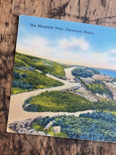 Vintage Oqunquit, Maine Post Card - Diamonds & Rust