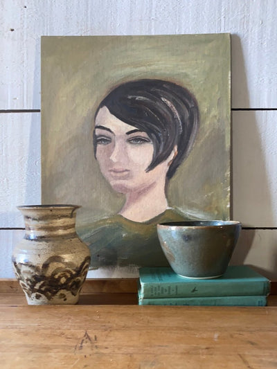 Vintage Portrait of a Lady - Diamonds & Rust