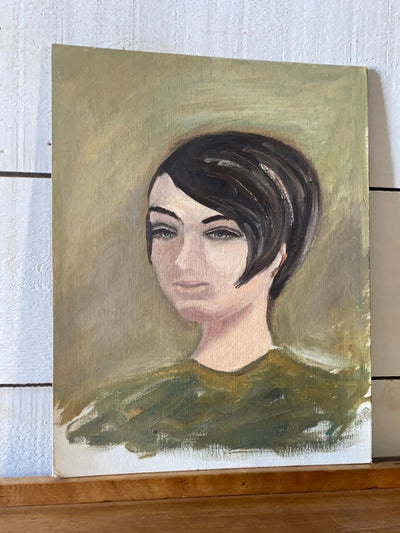 Vintage Portrait of a Lady - Diamonds & Rust