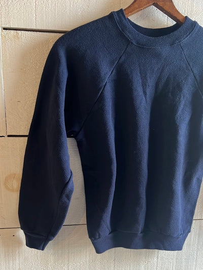 Vintage Raglan Sweatshirt - Navy Blue - Diamonds & Rust