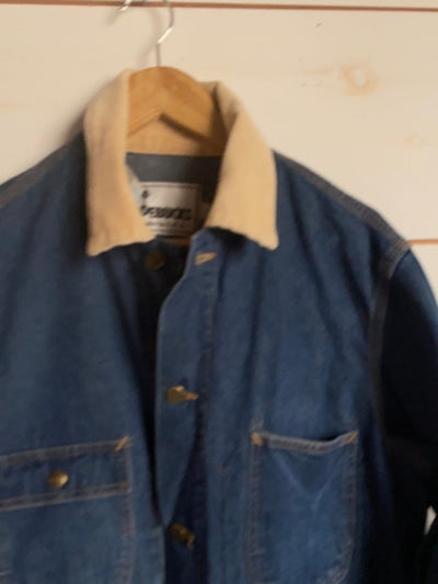 Vintage Roebucks Denim Chore Coat - Diamonds & Rust