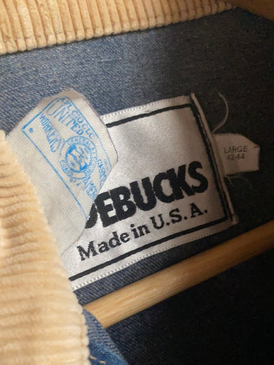 Vintage Roebucks Denim Chore Coat - Diamonds & Rust