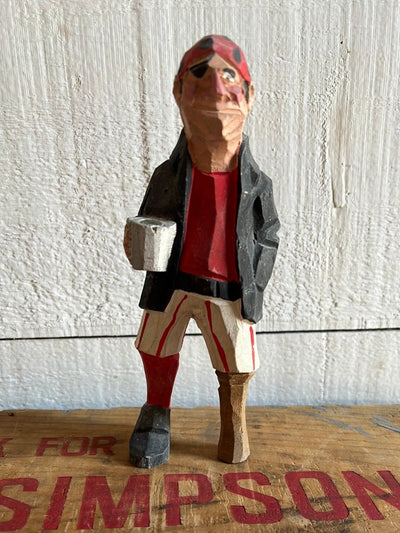 Vintage Wooden Fisherman - Pirate - Diamonds & Rust