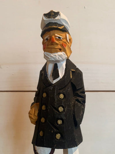 Vintage Wooden Sea Captain - Diamonds & Rust