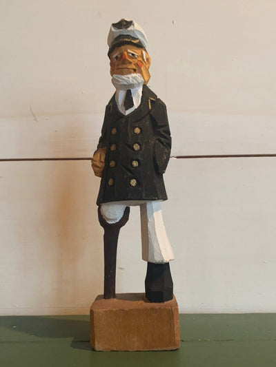 Vintage Wooden Sea Captain - Diamonds & Rust