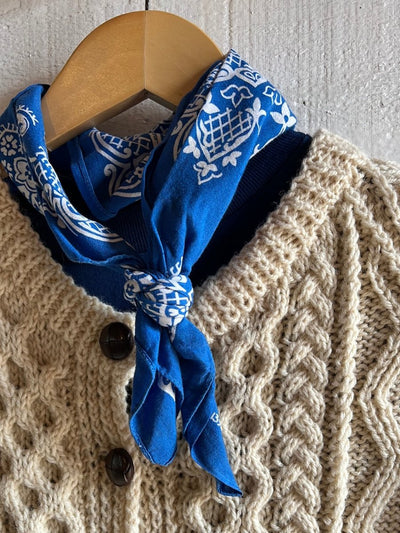 Vintage Wool Fishermen's Sweater - Diamonds & Rust