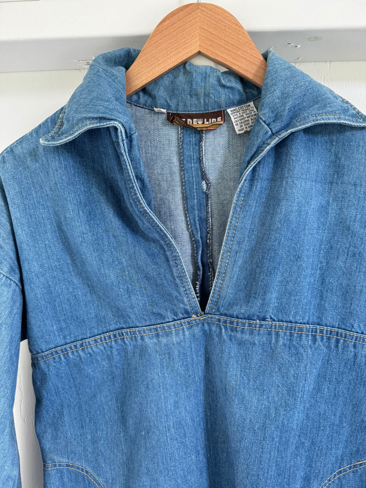 Vintage 80's Denim Pull Over