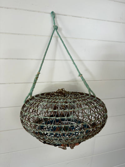 Antique French Wire Fish Trap Basket