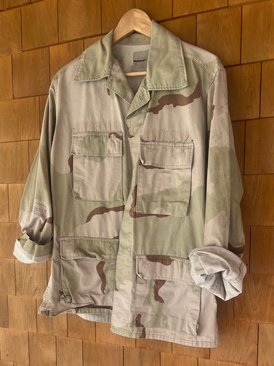 Vintage 80's Desert Camo Military Field Jacket