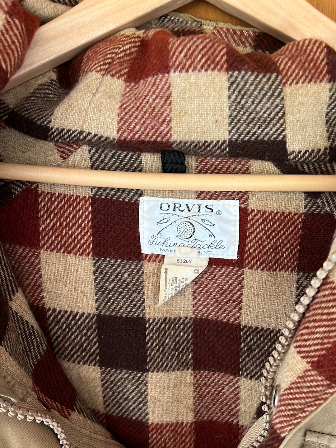 Vintage ORVIS Blanket Lined Parka - Tan