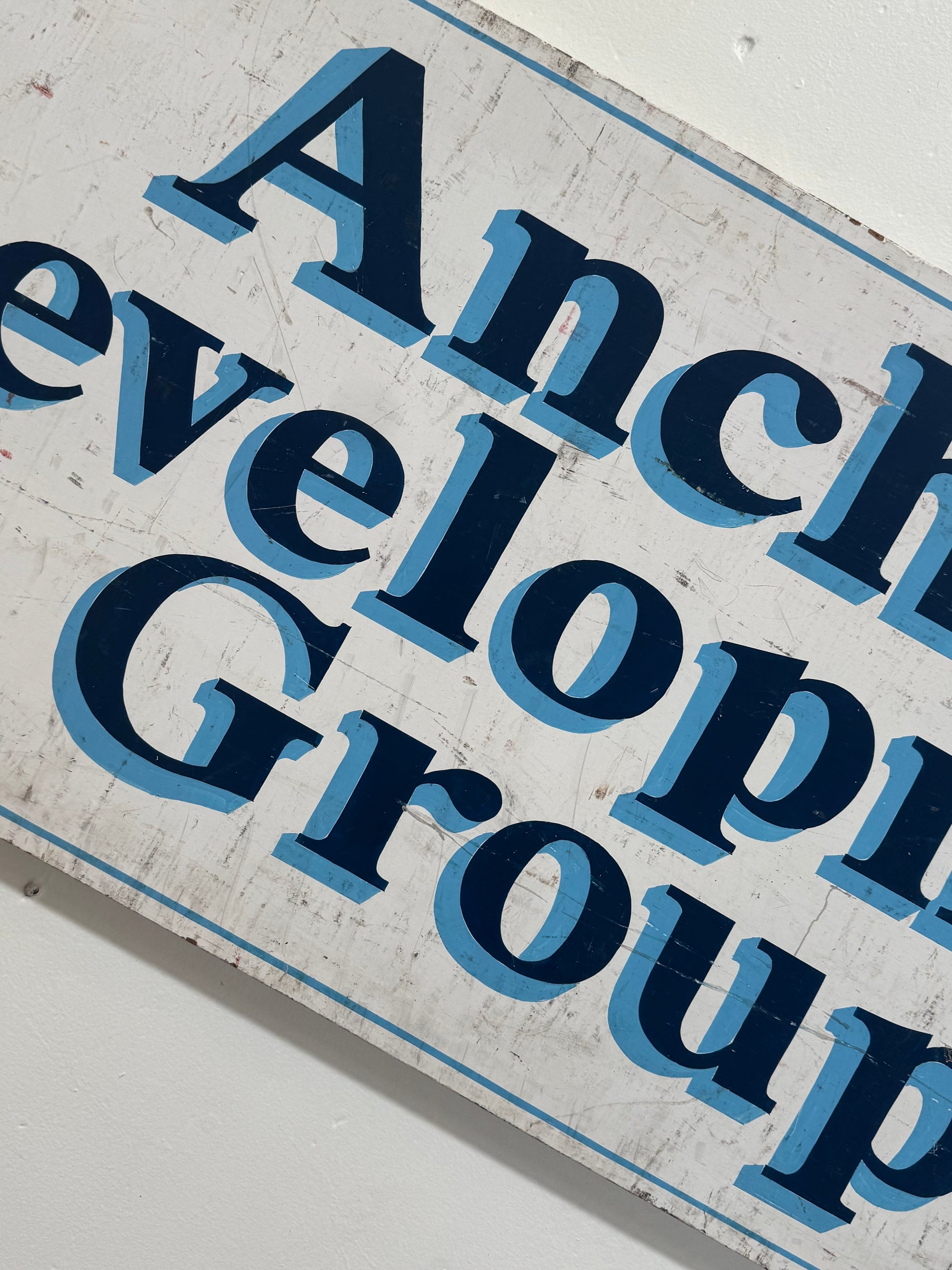 Vintage Handpainted Sign