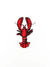 Lobster Embroidered Iron on Patch Beach Marine Life Nature