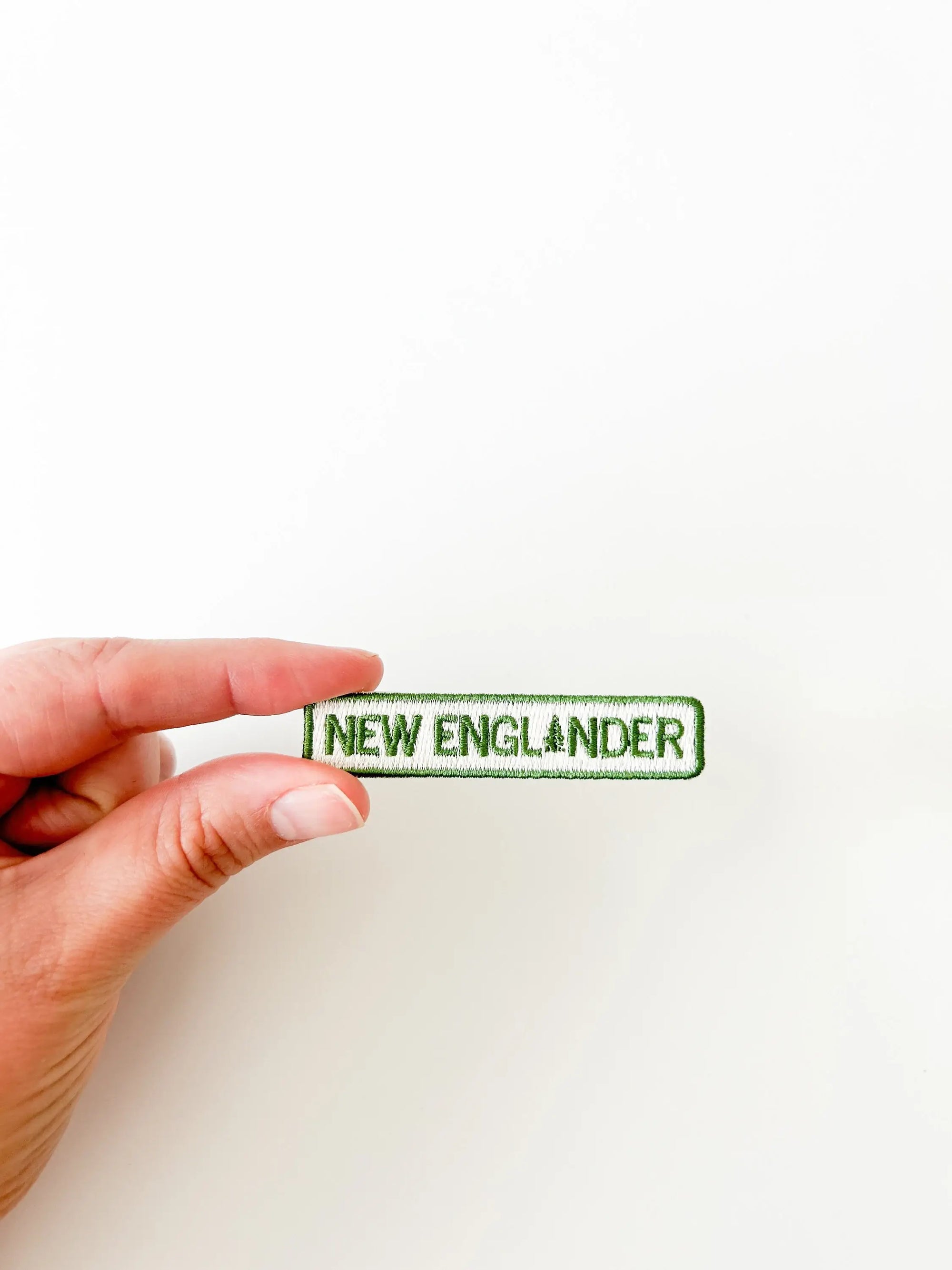 New England Embroidered Iron - On Patch New Englander 