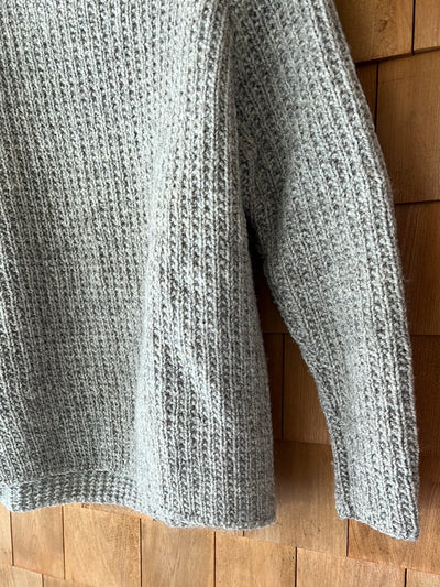 Vintage Hand Knit Wool Sweater - Oatmeal