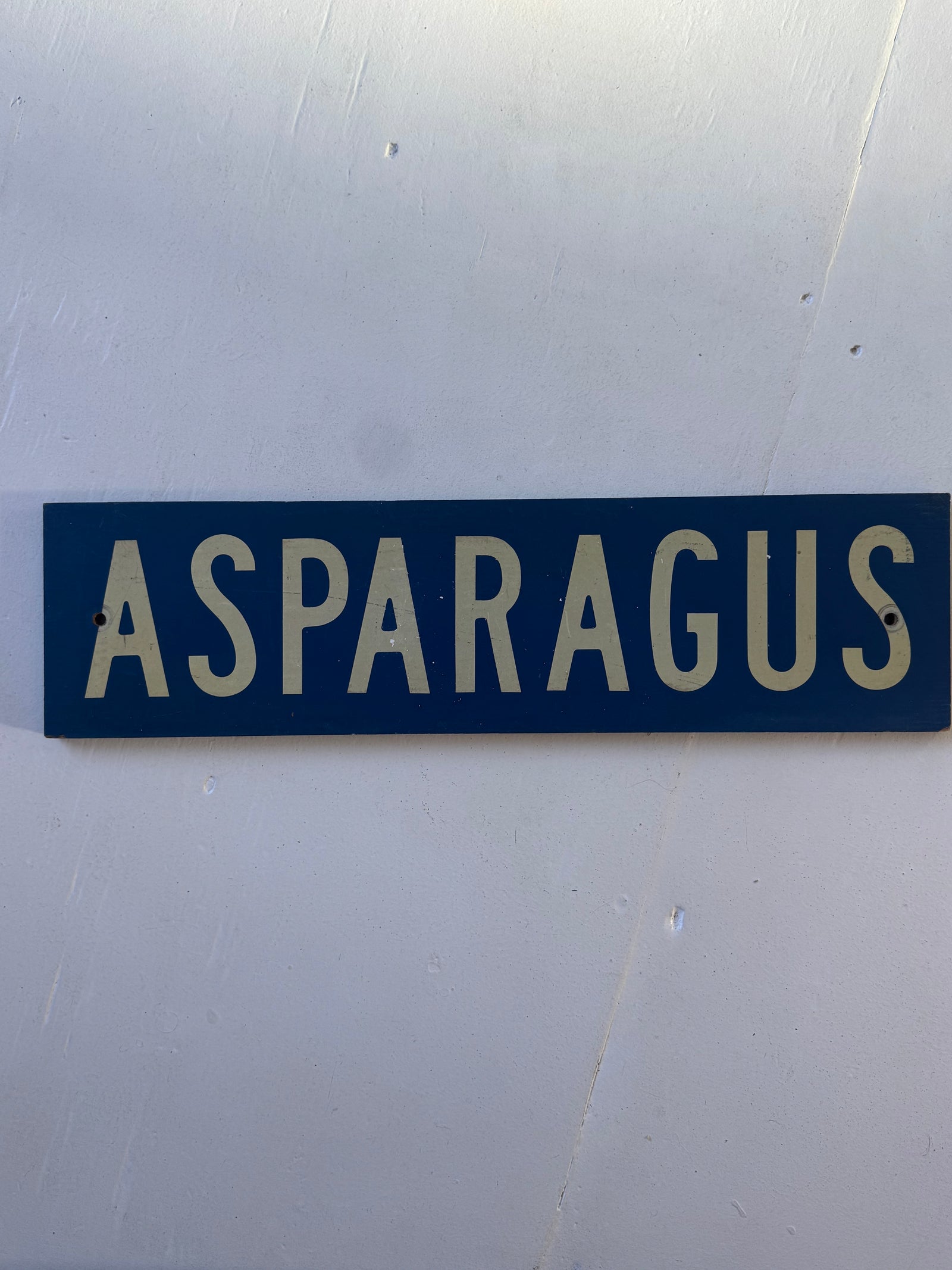 VTG Asparagus Farm Stand Sign
