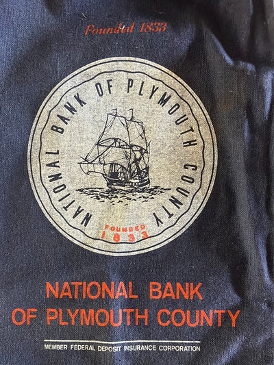 National Bank of Plymouth Money Bags