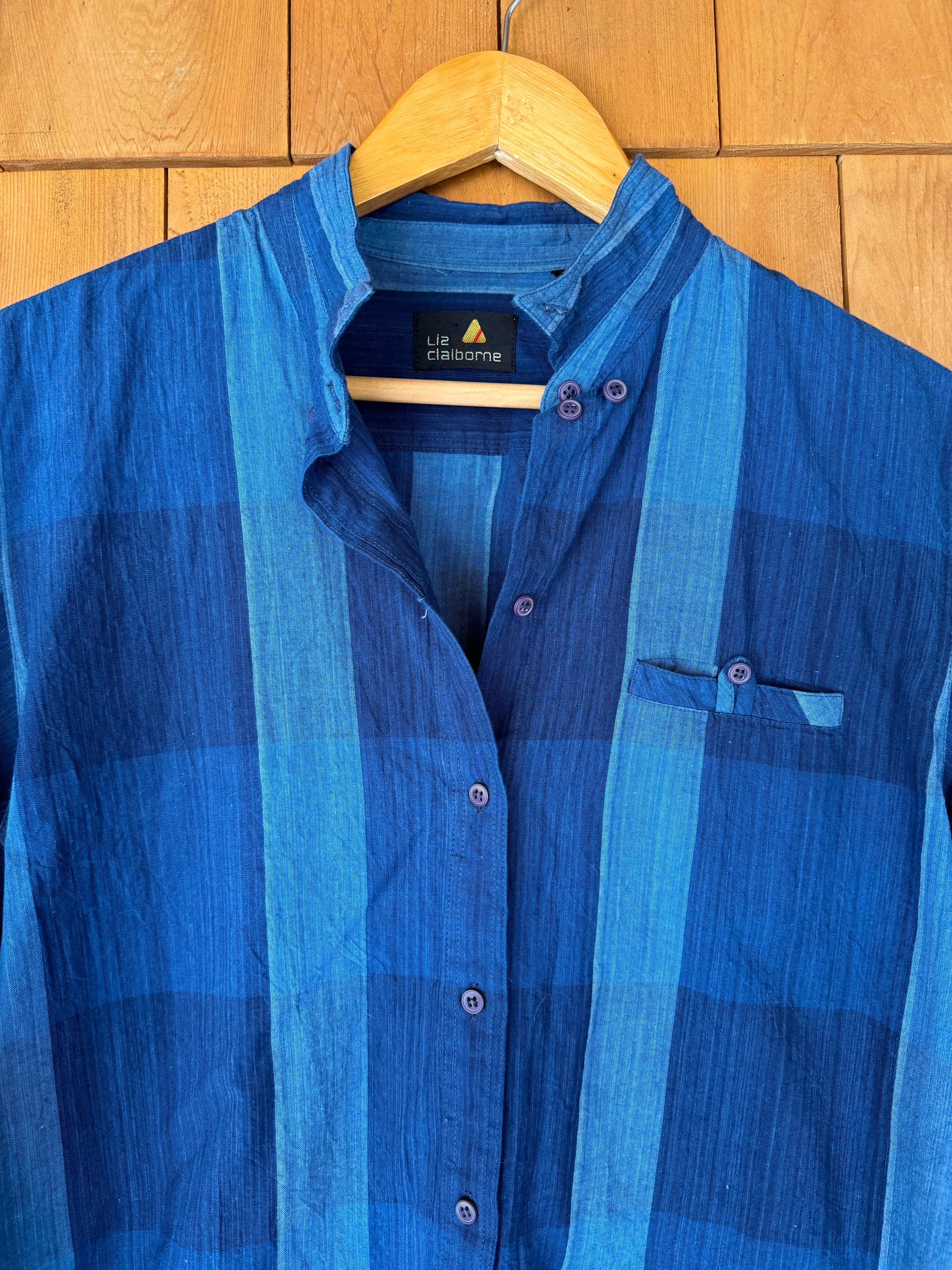 Vintage Super Soft Plaid Shirt - Blue + Blue