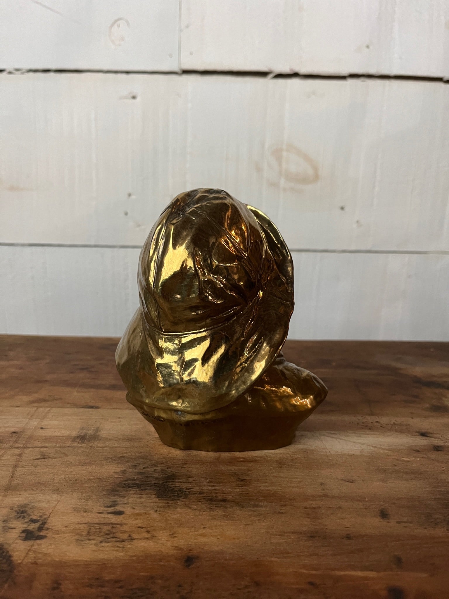 Vintage Atlantic Fisherman Bust - metal