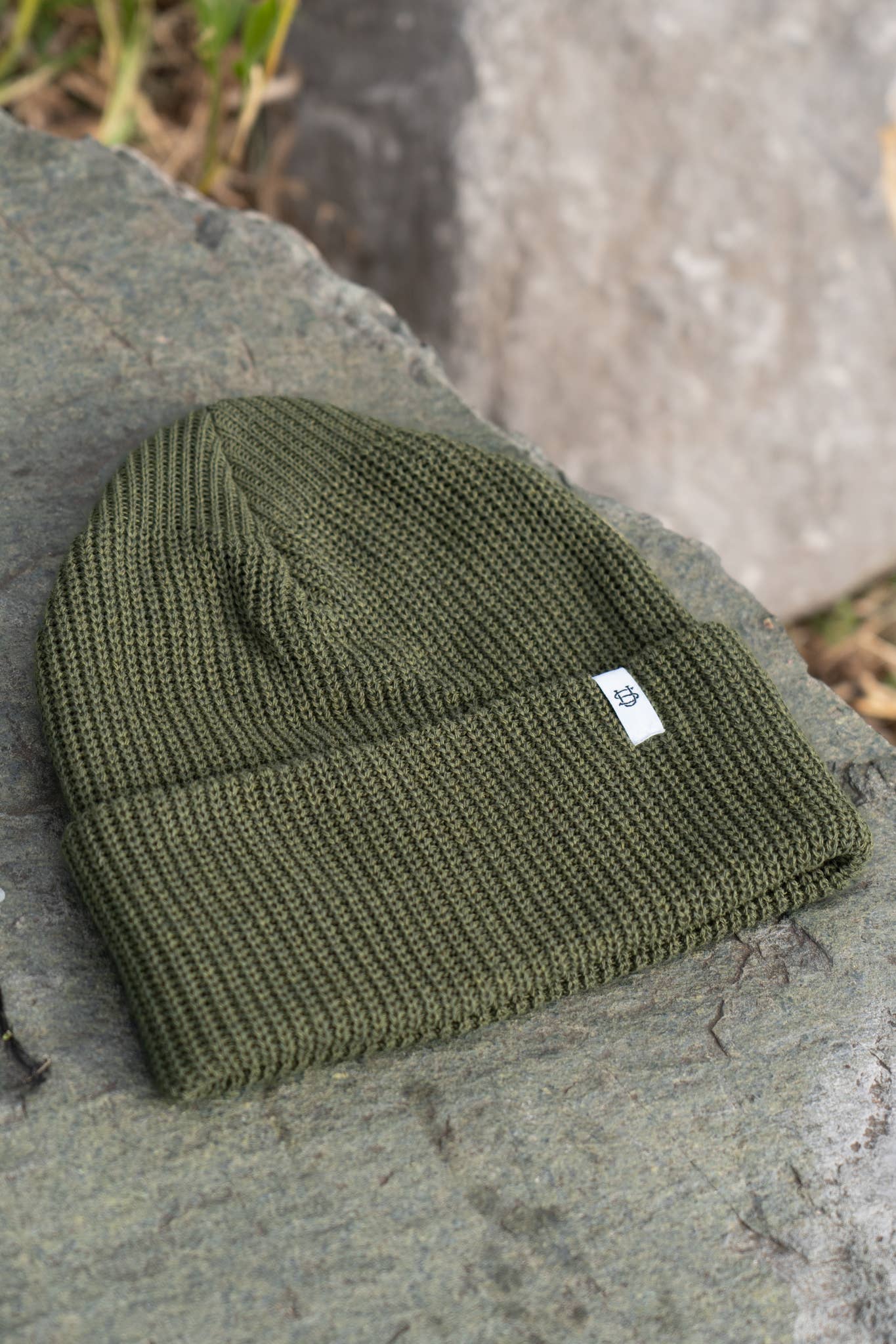 NEW Thicket Green Upcycled Cotton Watchcap: One Size