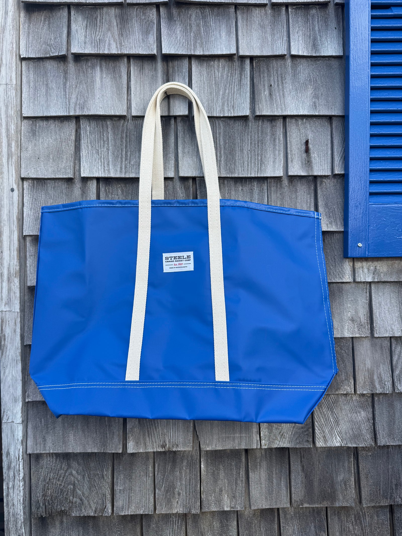 Blue Steeletex Beach Tote- Medium
