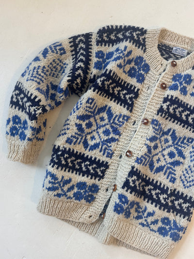VTG WOOL Handmade Cardigan Sweater