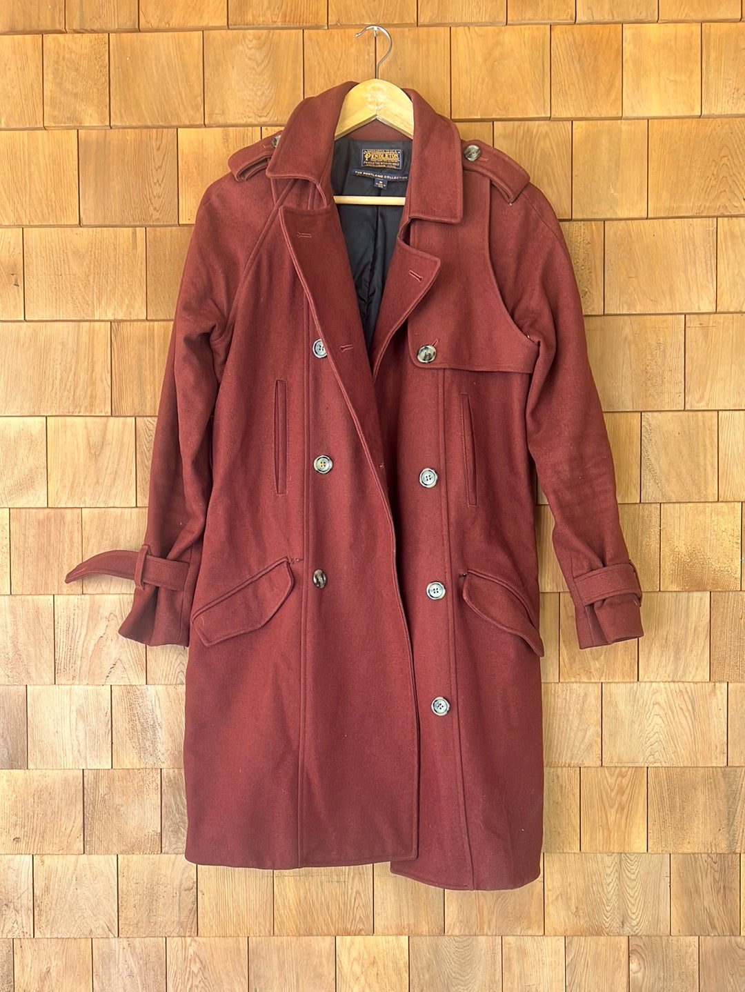 Pre Loved Pendleton Portland Collection Wool Coat - Brown