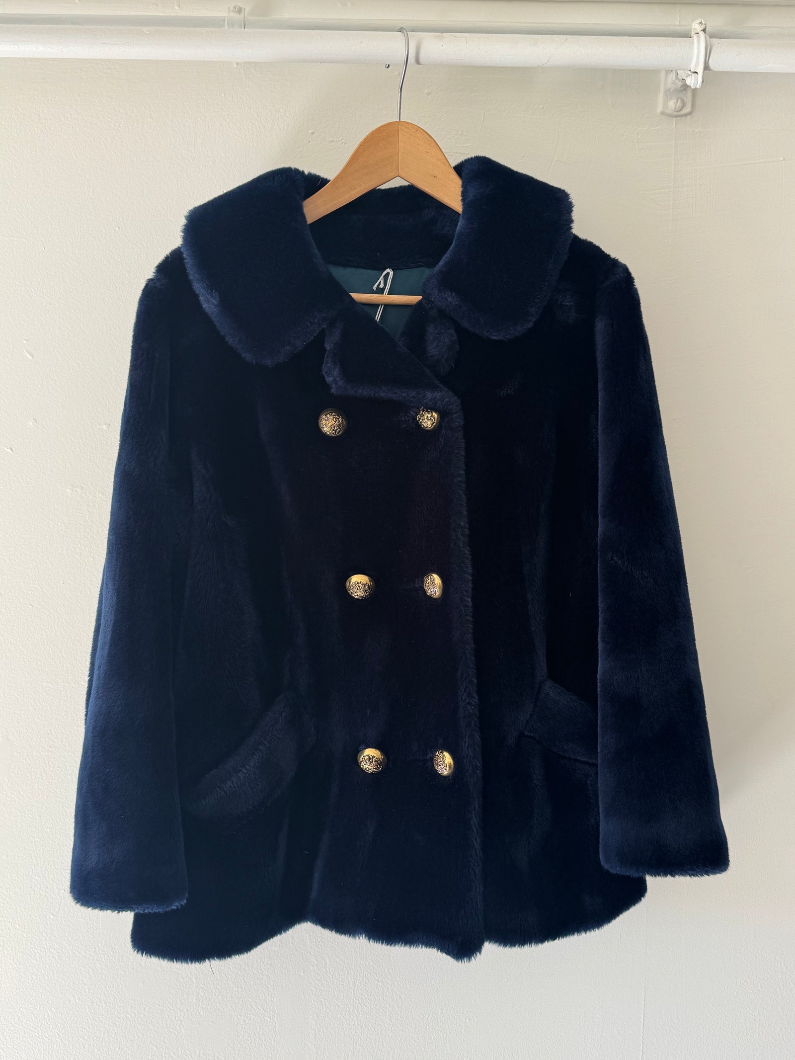 VTG Faux Fur Peacoat