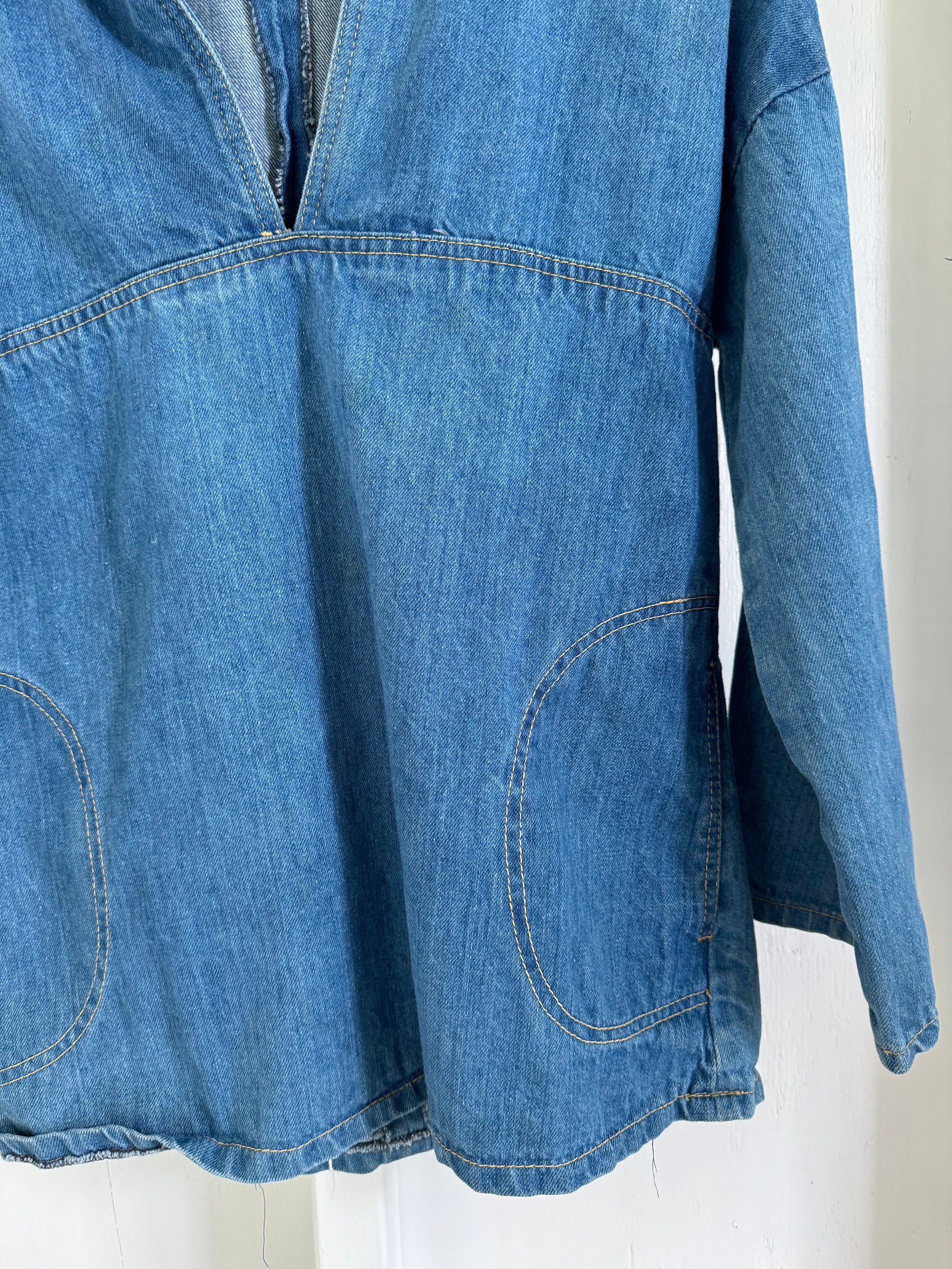 Vintage 80's Denim Pull Over
