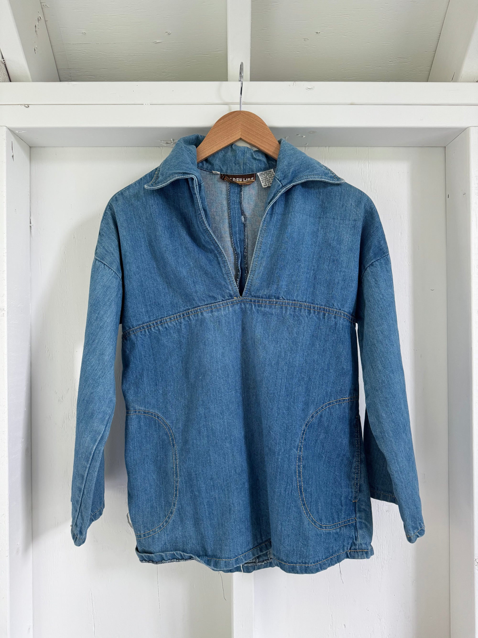 Vintage 80's Denim Pull Over