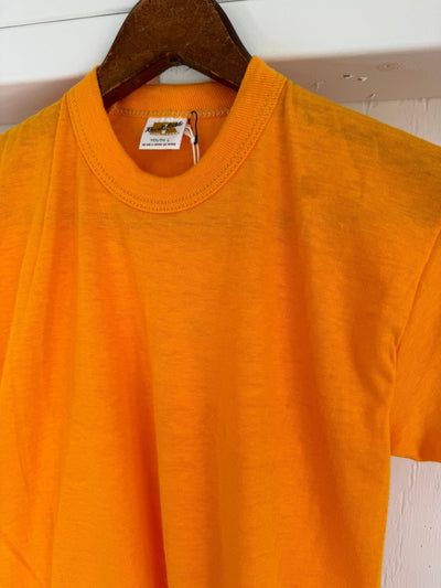 1980s Dead Stock Single Stitch Tee - Yellow - Diamonds & Rust