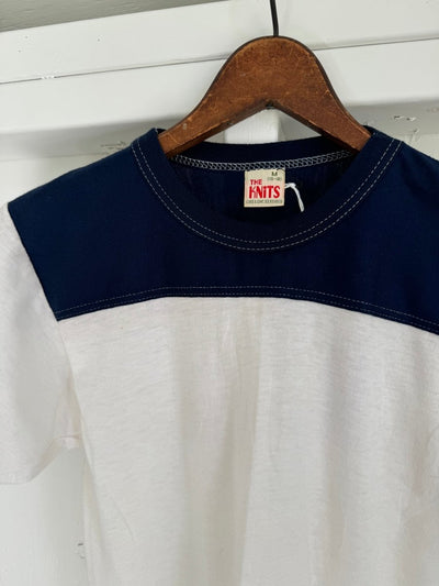 1980s Deadstock Youth Ringer Tees - Single Stitch - Diamonds & Rust