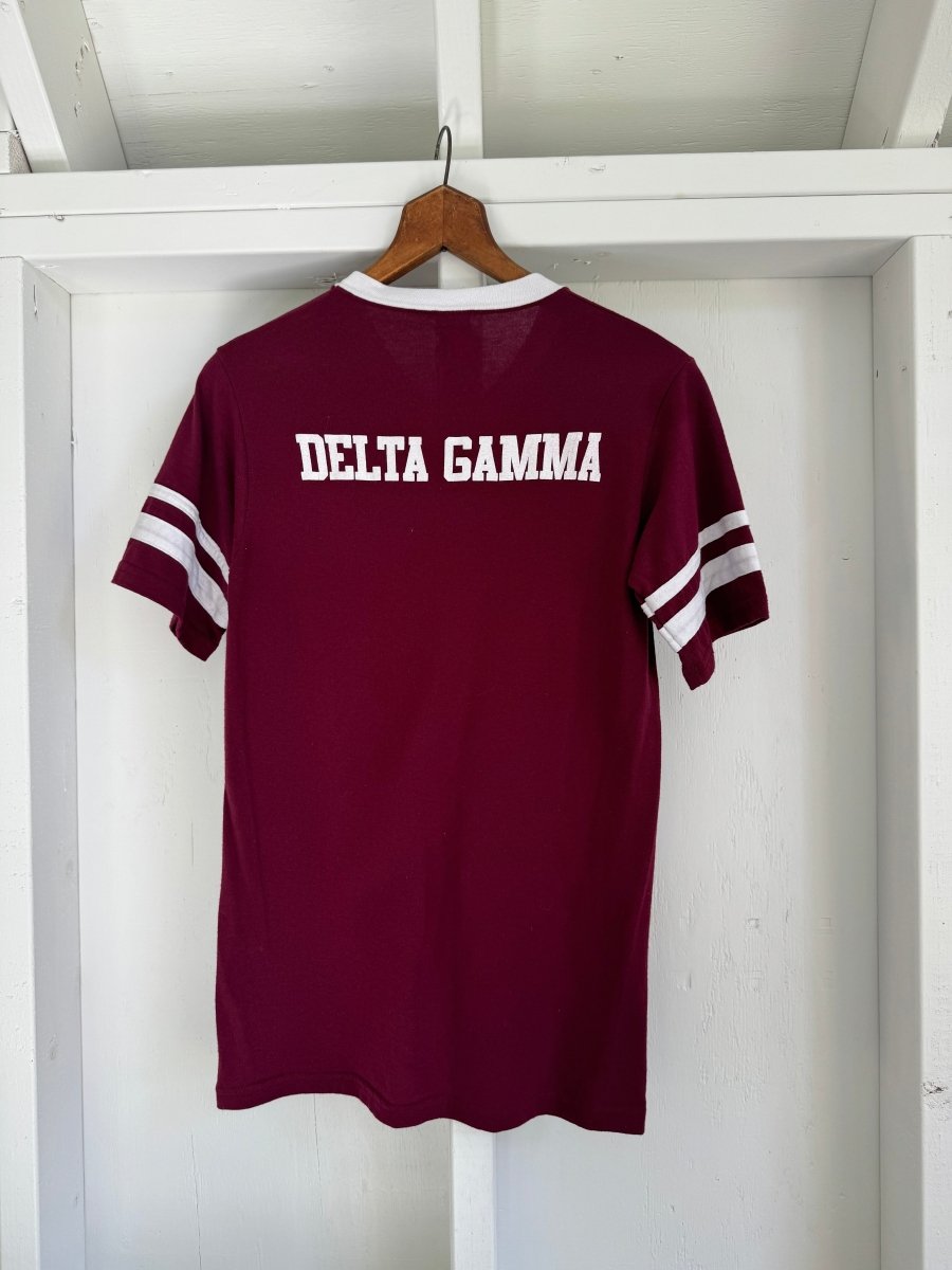 1980s Harvard Delta Gamma Football Tee - Diamonds & Rust