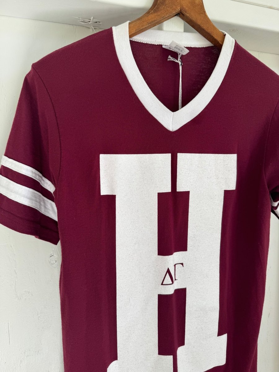 1980s Harvard Delta Gamma Football Tee - Diamonds & Rust